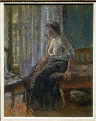 Femme assise, Granby Street, vers 1909